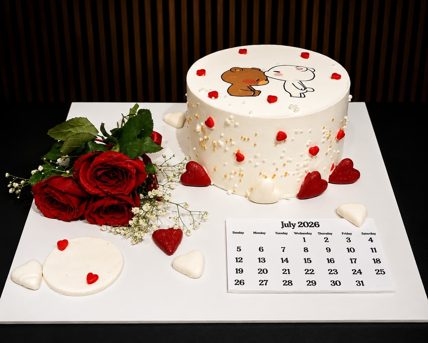 Elegant wedding cake